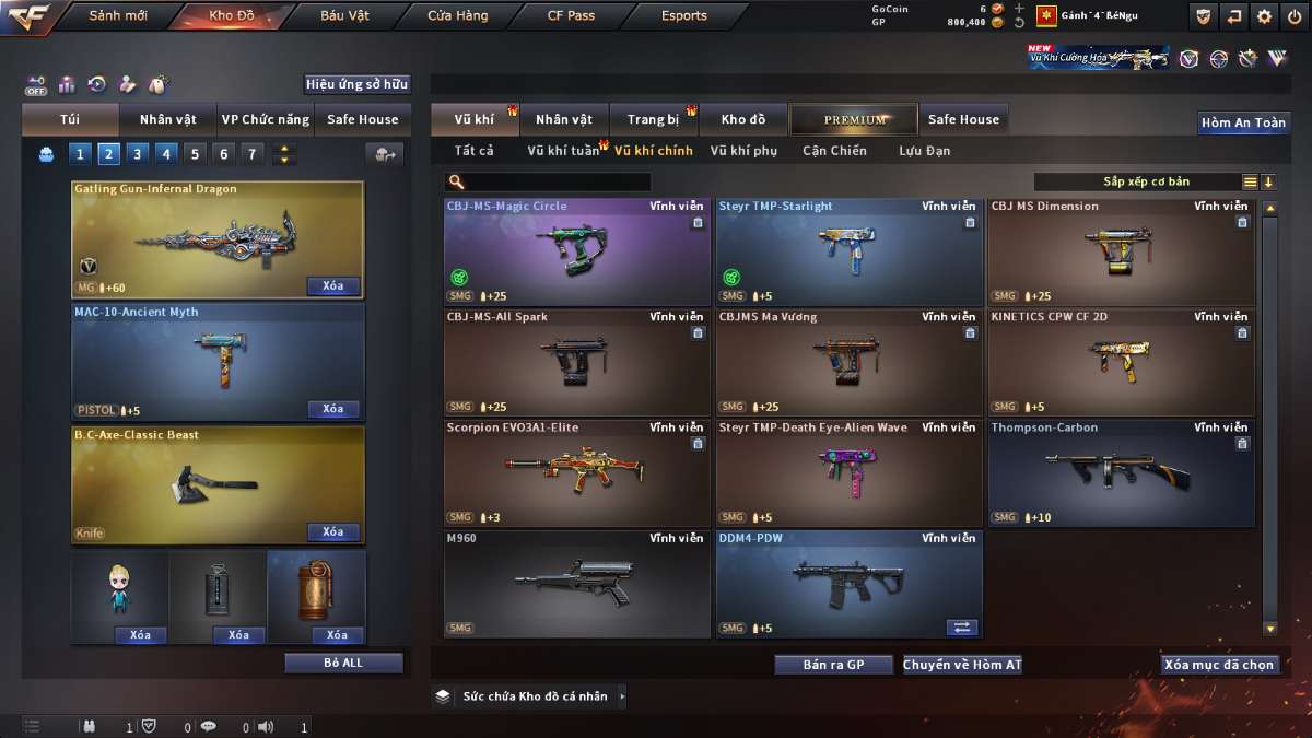 shop acc cf uy tin gia re